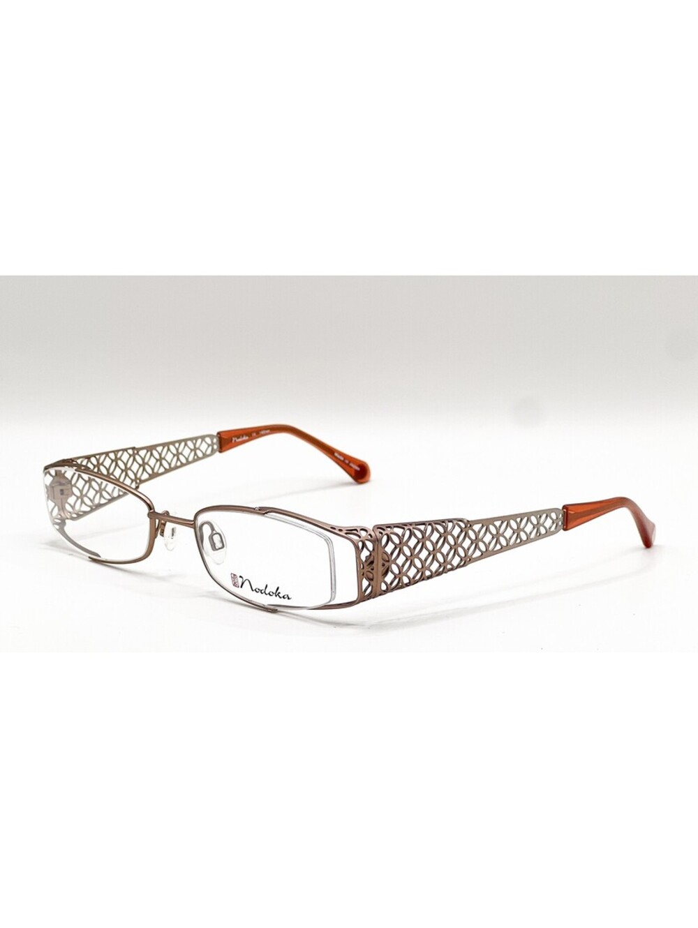 NEW NODOKA ND10164 BR BROWN AUTHENTIC EYEGLASSES 49-19